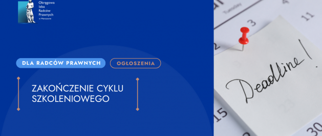 Koniec cyklu szkoleniowego